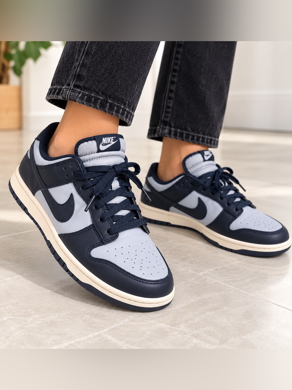 Nike Dunk Low Men’s Size 13 Navy Gray DD1391-003 Georgetown Sneakers